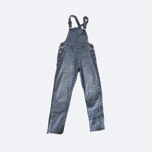Gap 1969 Womens Blue Denim Overalls Bibs Size M Slouchy Adjustable Straps Jean